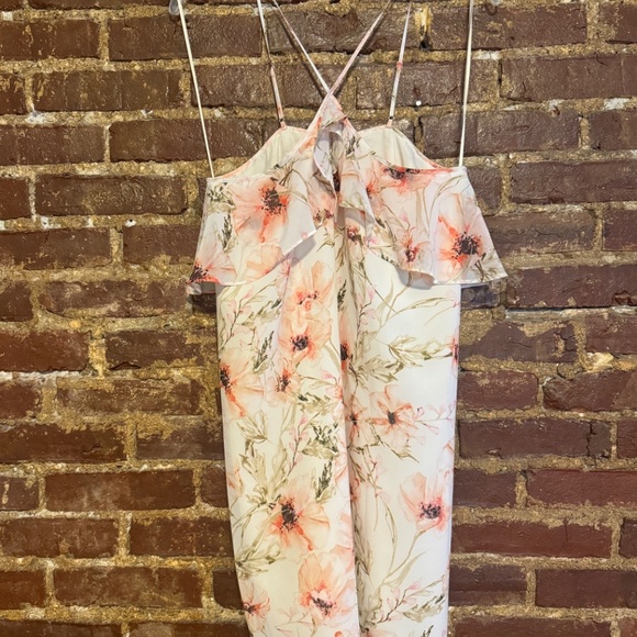 Haute Hippie Blush Pink Ashbery Flowy Halter Dress Size M. - Picture 4 of 8